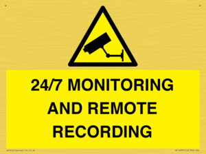 24/7 MONITORING AND REMOTE RECORDING